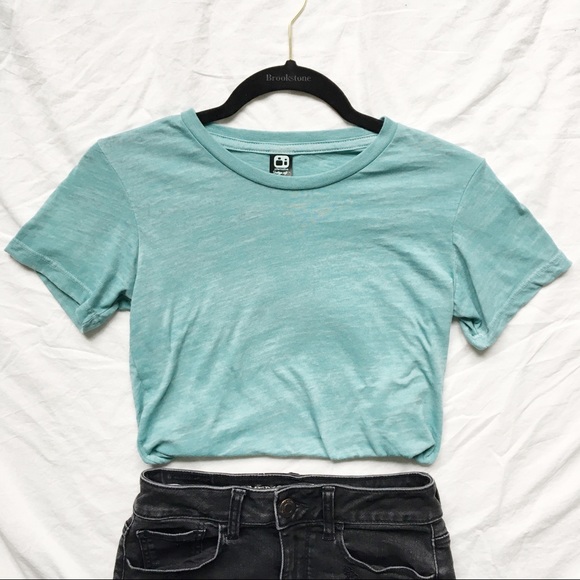 Alternative Apparel Tops - turquoise alternative apparel t shirt